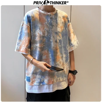 

Privathinker 2020 Men Cotton O-Neck Tshirts Men Couple Fashion Colorful T-Shirt Male Short Sleeve Clothes Summer Tshirts Tops
