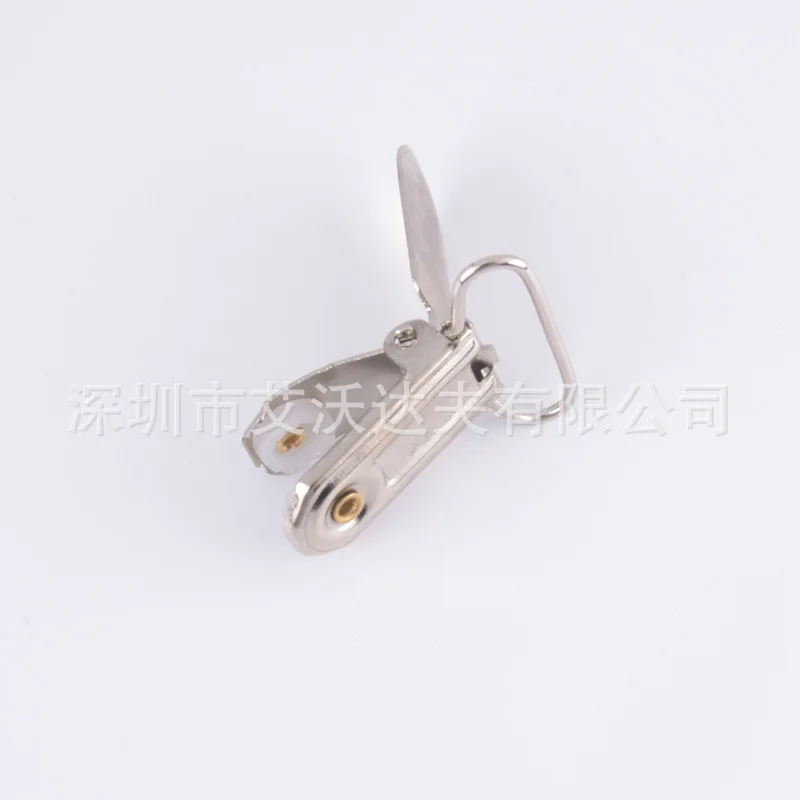 

Duckbill Buckle Manufacturers Direct Selling 25mm Nickel Metal round Glue Suspenders Duckbill Buckle Clip Adjuster