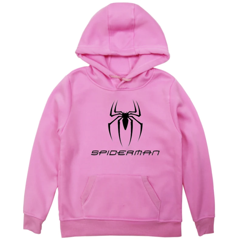 Детская толстовка с капюшоном; сезон осень-зима; теплая одежда; Spider-man супергероев; худи для мальчиков и девочек; Свитшот; светящаяся одежда в стиле хип-хоп