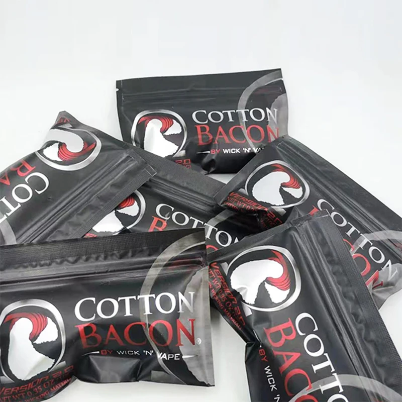 Atomizador de algodón para cigarrillo electrónico RDA RBA, algodón orgánico, V2