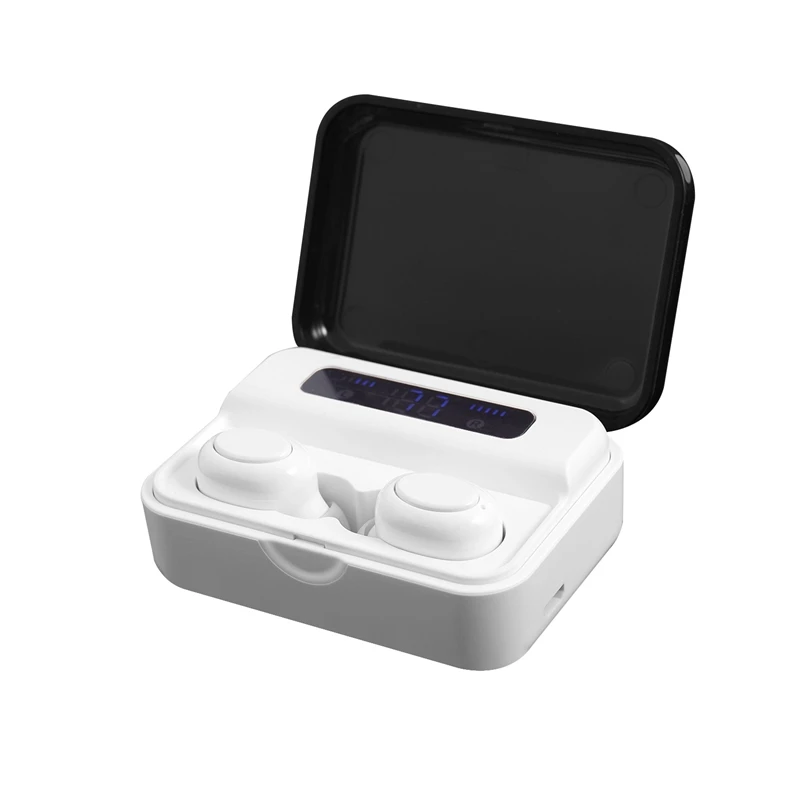S590 Bluetooth Headset TWS Bluetooth 5 0 Stereo Contact Digital Display In Ear Waterproof Sports Wireless Headset