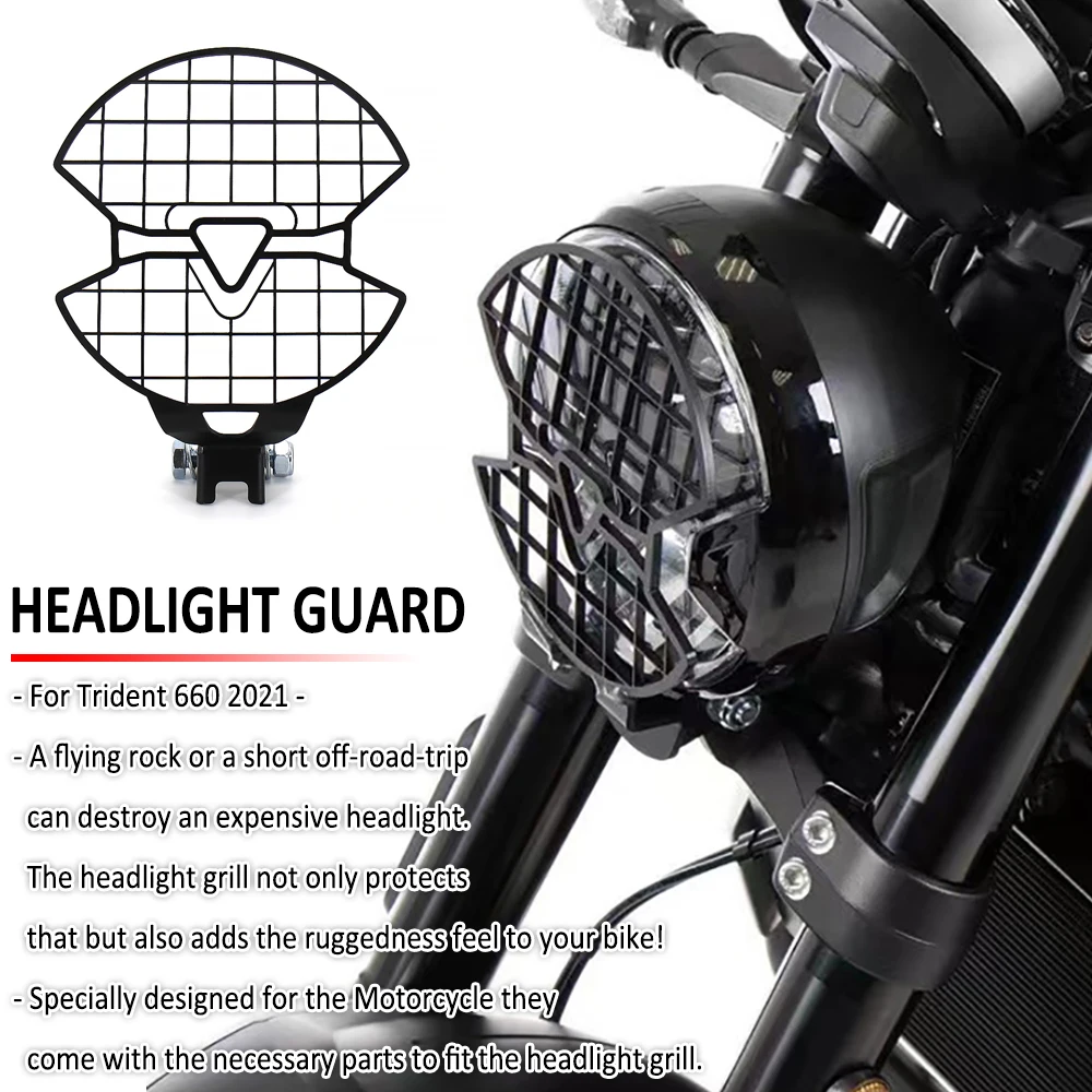

Новинка для Trident 660 Trident660 2021 аксессуары для мотоциклов защитная накладка для фар защитная накладка для гриля