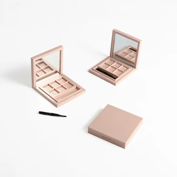 

6 colors Pink Eyeshadow Case Packing Empty Eyeshadow Palettes Wholesale