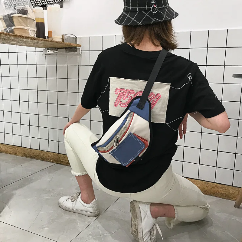 

2019 New Style Fashion Korean-style Outdoor Chest Pack Shoulder Bag Women's Multi-functional Casual Shoulder Bag Sports Travel F