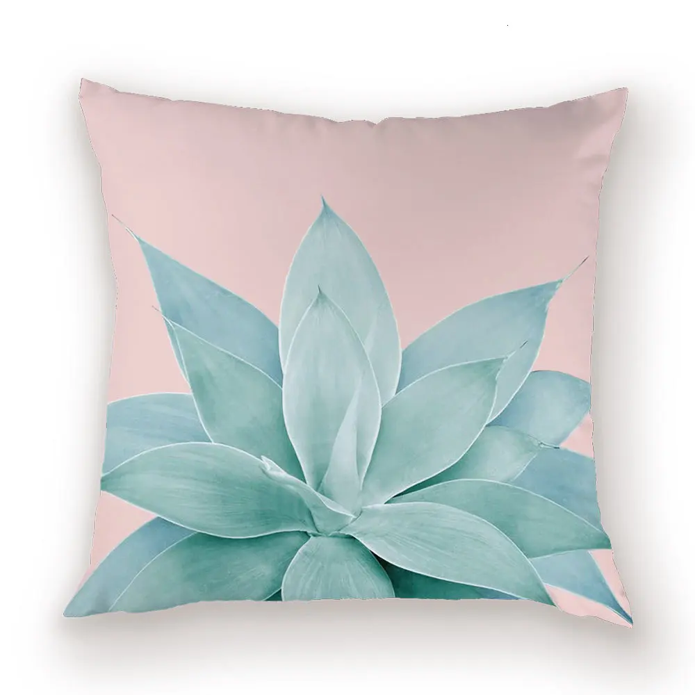Фермерская Подушка с изображением кактуса, чехол Monstera Tropical Throw, наволочки, розовые подушки, чехол s, листья растений, Чехлы, подушки Kissen, чехол