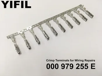 

50/100pcs/lot Crimp Terminals (Pins) For Repair Wire For Audi Volkswagen Skoda Seat 000979255E