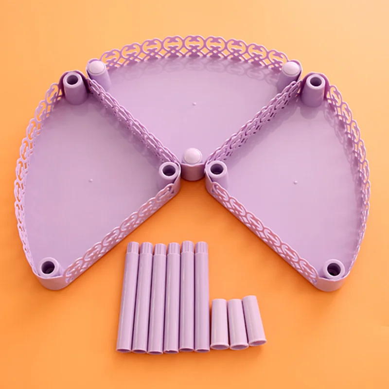 DIY 3 слойная пластиковая стойка для хранения стола настенная угловая полка