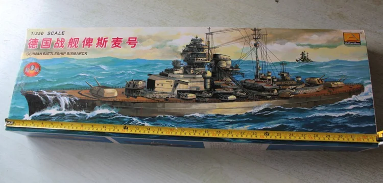 Военные корабль Трубач собран Электрический корабль модель 80601 1/350 Германия линкор Бисмарк