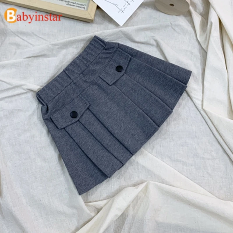 Babyinstar/юбки для девочек; Новинка г.; одежда для детей; юбка с высокой талией; одежда для малышей; осенне-зимняя детская юбка-пачка принцессы