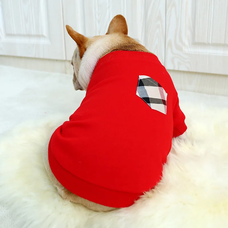 Spring Dog Clothes for Dogs Chihuahua French Bulldog Small Plaid Puppy Clothing Pet Coat Jacket Costume | Дом и сад