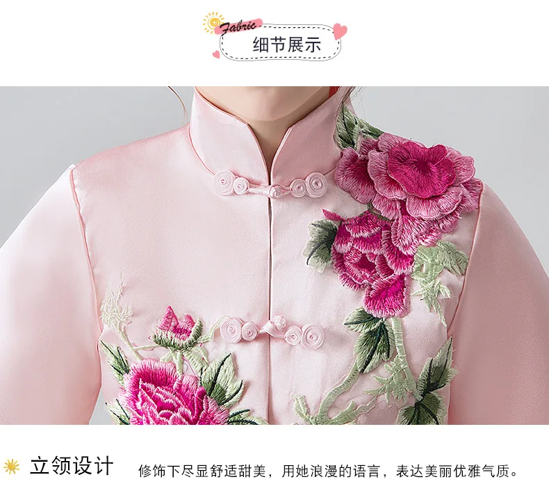 В китайском стиле для маленьких девочек; в стиле вечернее платье Cheongsam Детский костюм Guzheng в старинном стиле, в традиционном китайском стиле свадебное платье в китайском стиле Co