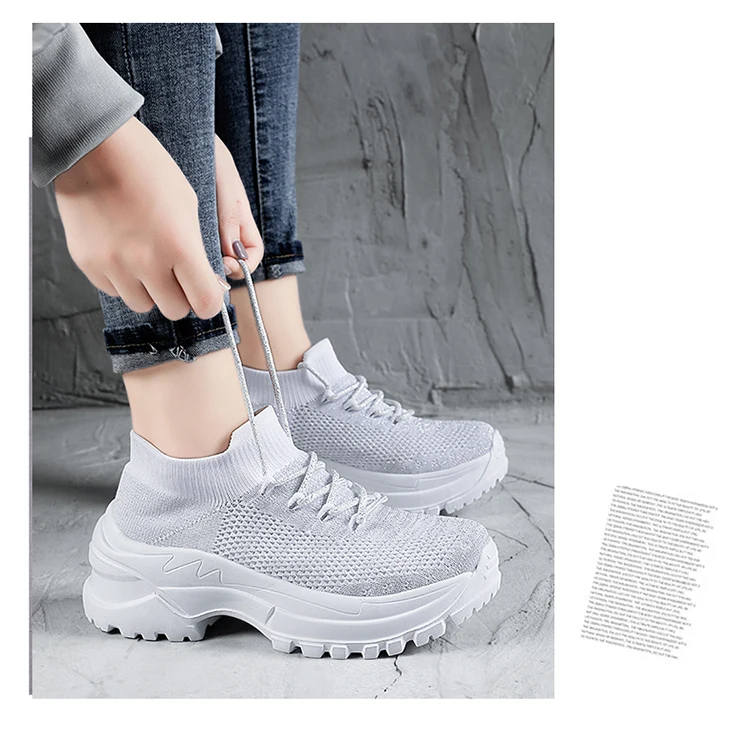 HYFMWZS/обувь с дышащей сеткой; zapatillas mujer; кроссовки на платформе; летняя легкая прогулочная обувь; Buty Damskie; Большой размер 42