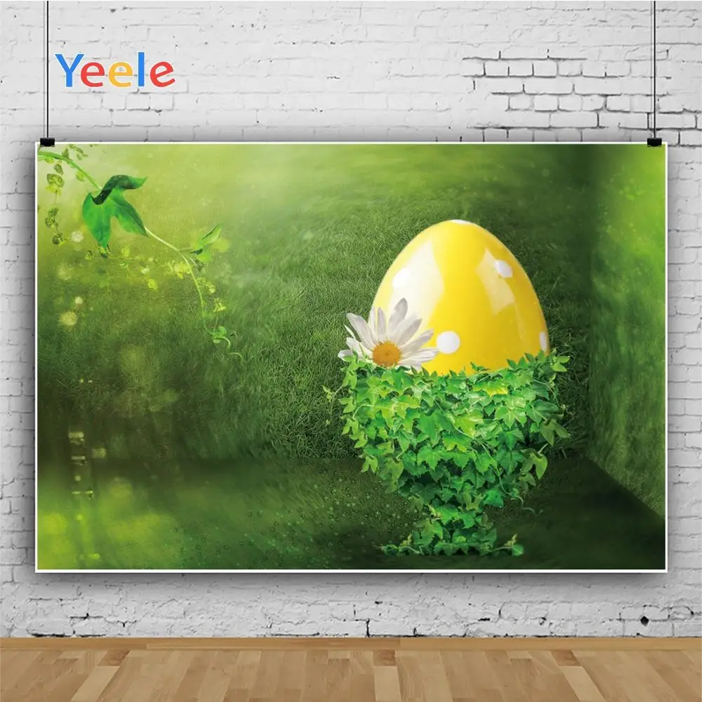 Yeele Happy Easter Весенняя трава настенный светильник для фотосъемки персонализированные фотографические фоны для фотостудии