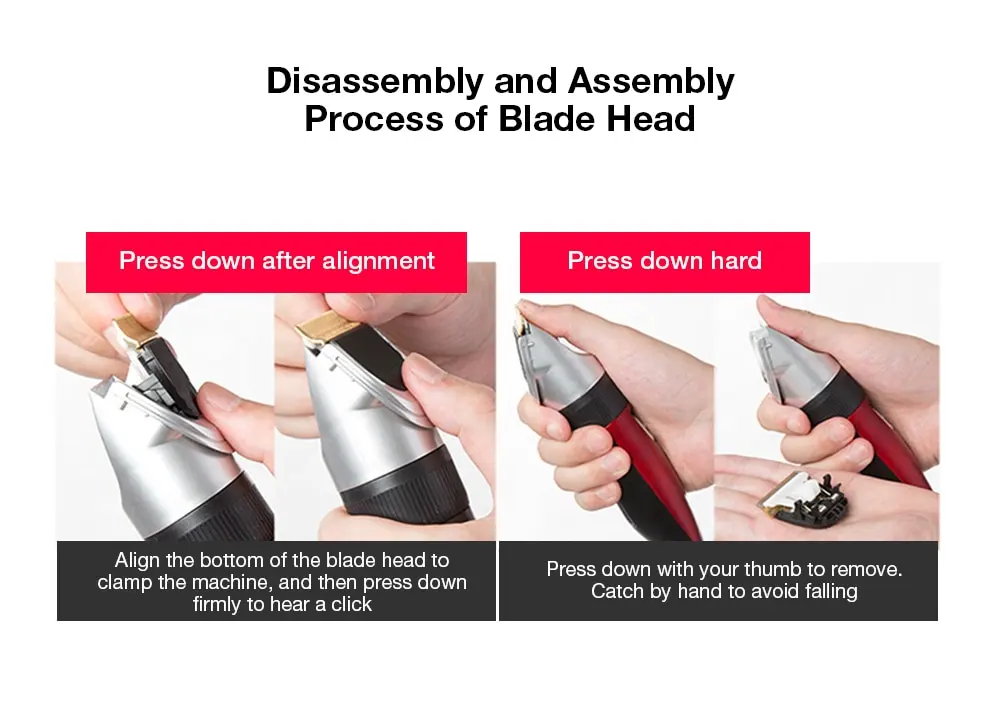 ENCHEN Sharp EC-712 Men's Electric Hair Trimmer USB Rechargeable Hair Clipper Hair Cutter for Men Adult Razor (8)