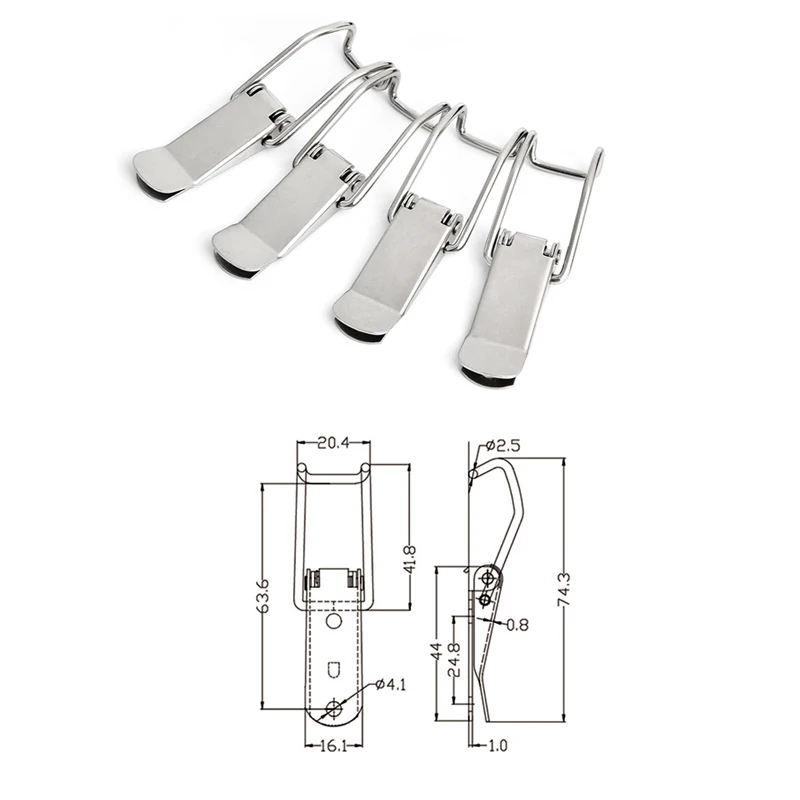Stainless-Steel-Locks-Hasps-Box-Lock-Toolbox-Lock-Hasp-Latch-(J115B)