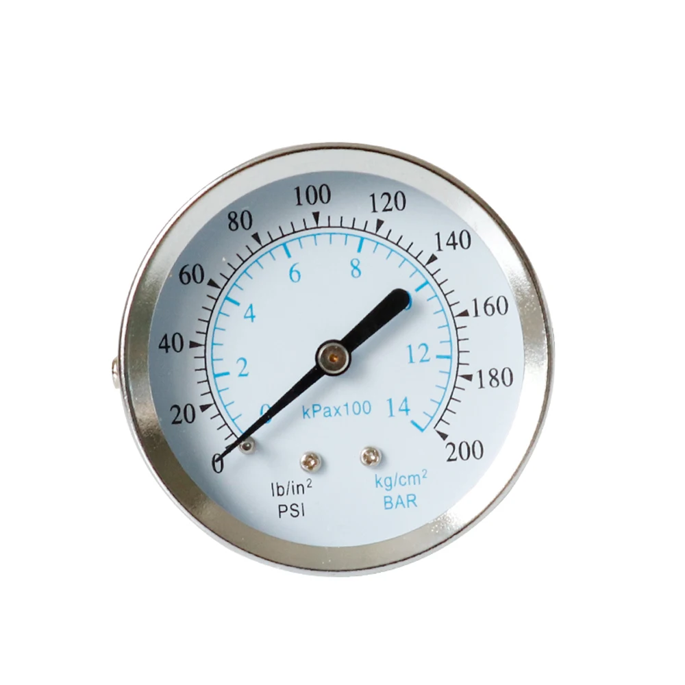 DANIU TS-Y60Z8-14kg/cm2 63mm 0-14kg/cm2 0-200psi Dial 1/8 NPT Pressure Gauge