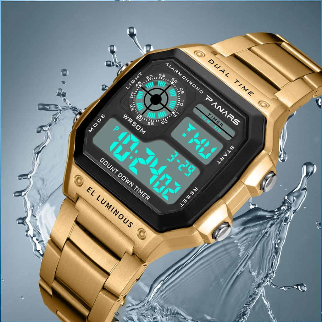 SYNOKE бизнес для мужчин 50 м водонепроницаемый Нержавеющая сталь цифровые наручные часы лучший бренд класса люкс для мужчин s часы Relogio Masculino Wacth