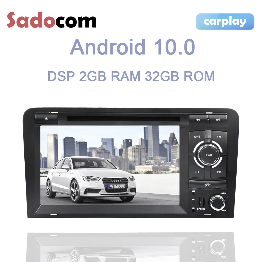 7 &quotDSP Android 10 0 автомобильный DVD плеер Авто Радио 32 ГБ ROM 2 Гб RAM GPS стерео аудио