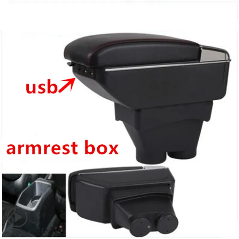 Подлокотник для peugeot 208 с USB-зарядкой двухслойный центральный подлокотник