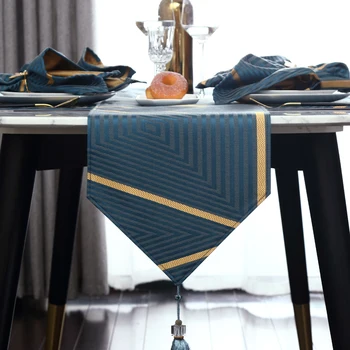 

European-style Wedding Luxury Table Runners Modern Macrame Coffee Dinning Table Runner Decoration Mantel Mesa Table Cloth BW50ZQ