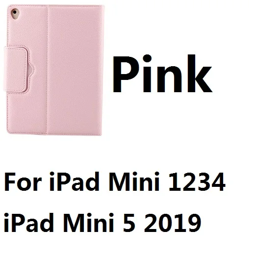 Магнитный съемный кожаный чехол-подставка с клавиатурой Bluetooth для iPad Mini 12345 iPad 9,7 Pro 10,5 11 Air 10,5 iPad 10,2 - Цвет: for mini 12345 pink