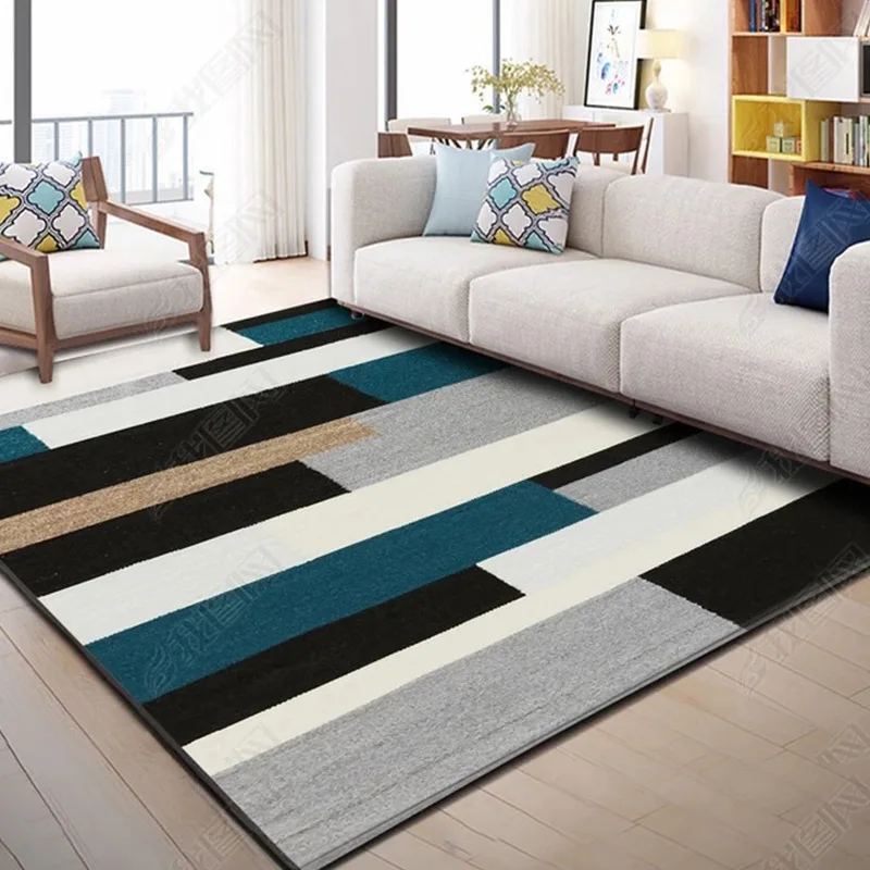 Modern geometric carpet living room bedroom study bedside carpet corridor bathroom non-slip carpet kitchen strip door mat Modern geometric carpet living room bedroom study bedside carpet corridor bathroom non-slip carpet kitchen strip door mat
