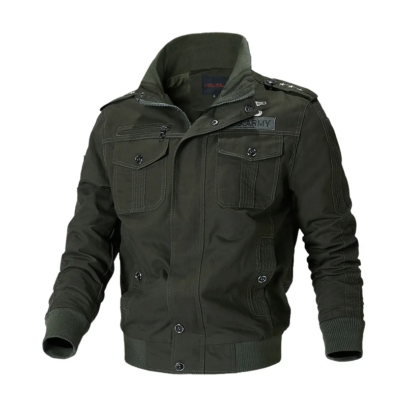 

2019 Winter New Style plus Velvet Men Jacket Youth Washing Pure Cotton Stand Collar Coat Men's Wear Fashion