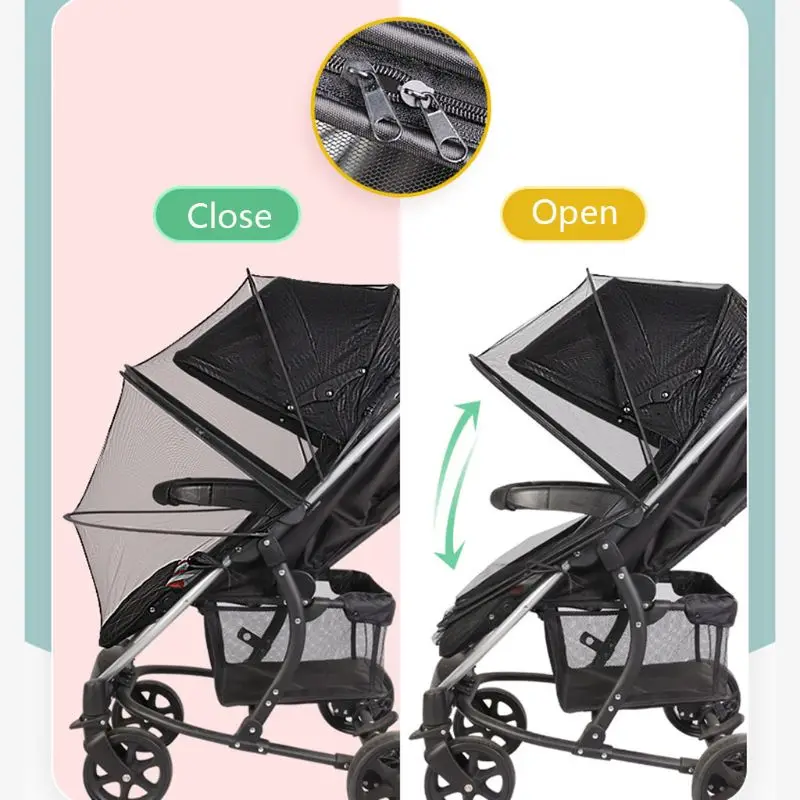

Baby Stroller Crib Netting Pushchair Cart Mosquito Insect Net Infant Outdoor Buggy Crib Safe Protect Mesh