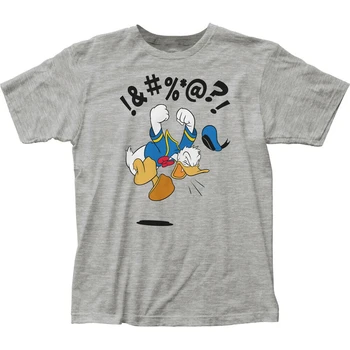 

Donald Duck Angry Donald Fitted Tops Tee T Shirt T-Shirt Funny Design