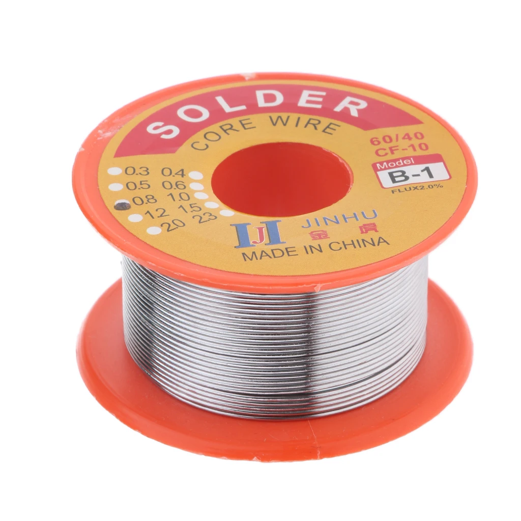 Tin Lead Solder Wire Rosin Core 2% Flux Iron Welding Tool 0.8mm Diameter 50G For Electrical and Electronics DIY Work Tin Lead Solder Wire Rosin Core 2% Flux Iron Welding Tool 0.8mm Diameter 50G For Electrical and Electronics DIY Work