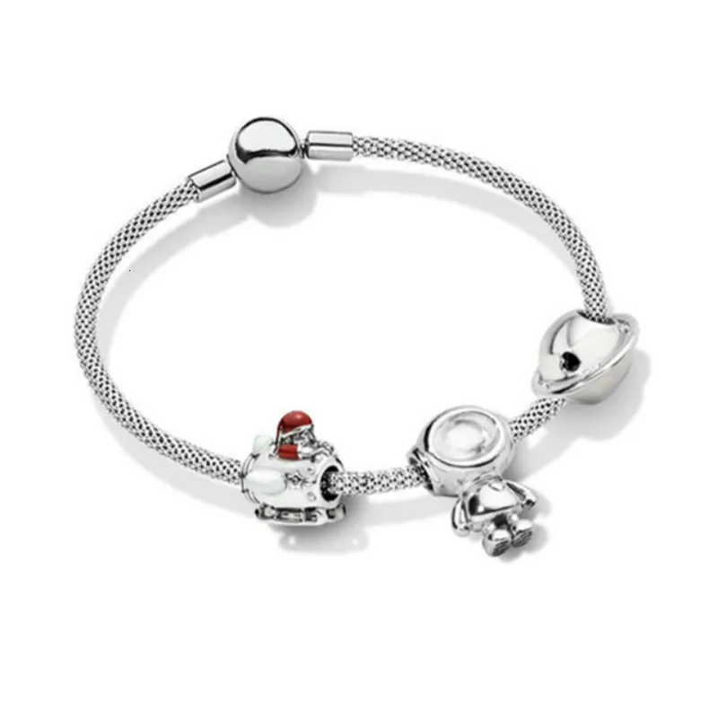 New silver coin 925 love planet lovely bracelet set fit DIY Bracelet original children fashion jewelry