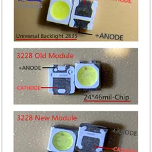 200 шт. 2828 светодиодный подсветка TT321A 1,5 Вт-3 Вт с зенером 3 в 3228 2828 холодный белый ЖК-подсветка для SAMSUNG ТВ приложения