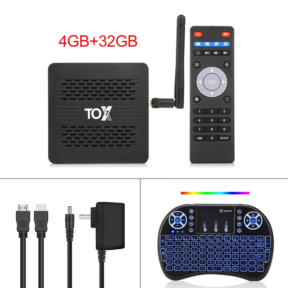 indoor digital tv antenna TOX 1 Android TV Box Smart Box 9.0 Amlogic S905X3 TOX1 4G RAM 32 ROM 2.4G/5G WiFi 1000M BT4.2 Set Top Box support Dolby Audio 4K tv antenna TV Receivers