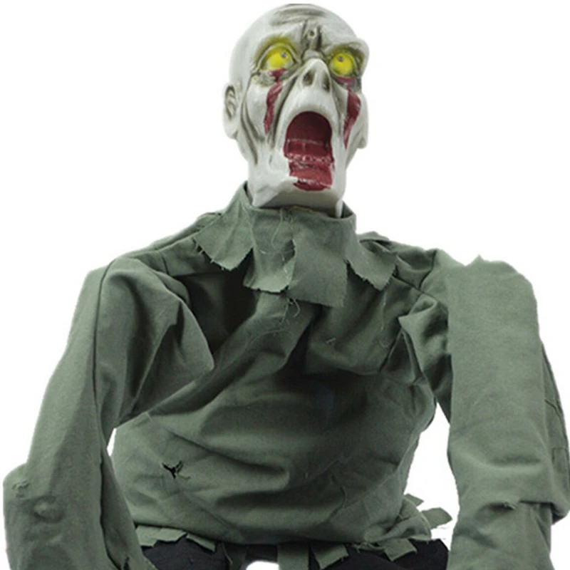 Halloween Crawling Zombie Prop Animated Horror Haunted House Party Floor Decor