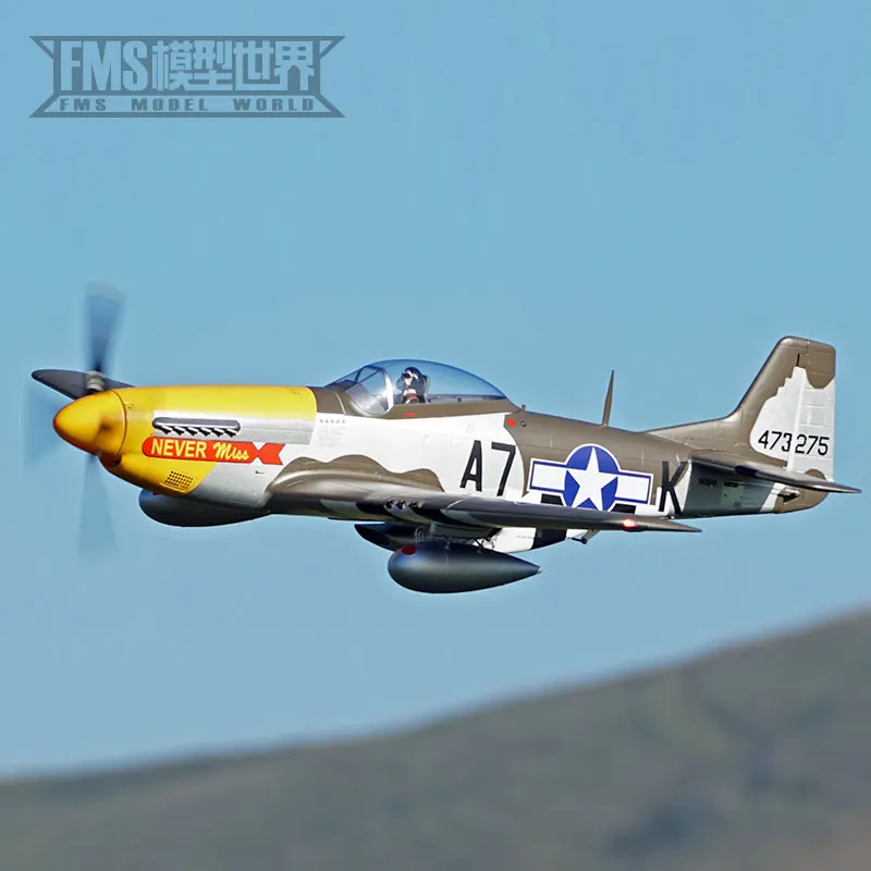 Fms Rc Warbird 1500mm P51d Mustang 