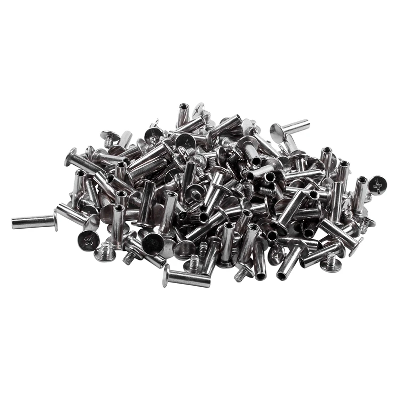 

Hot Sale 100 set Scrapbook Nickel Plated 5mmx18mm Binding Screw Post