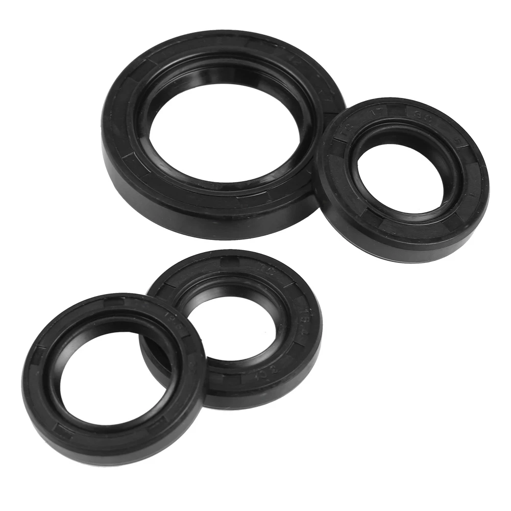 NBR Framework Oil Seal 5Pcs ID 4mm 5mm 6mm 7mm 8mm 9mm OD 12-34mm Thickness 4-10mm Nitrile Butadiene Rubber Gasket Sealing Rings