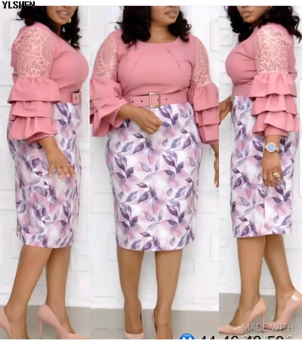 Plus Size African Dresses For Women Dashiki Print African Clothes Ankara Dresses Elegant Ladies Dress Clothing Robe Africaine 04