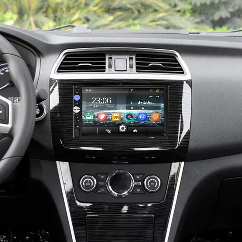 Vehemo 7 дюймов FM/USB/AUX Авто MP5 плеер автомобиля Bluetooth MP5 FM пульт дистанционного управления автомобильный прочный автомобиль MP5 аксессуары заднего вида