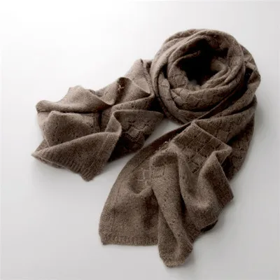Новинка, шарф из чистого кашемира для женщин, вязаный, зима, осень, et hiver nouvelle écharpe, чистый, cachemire haut de gamme - Цвет: Color3