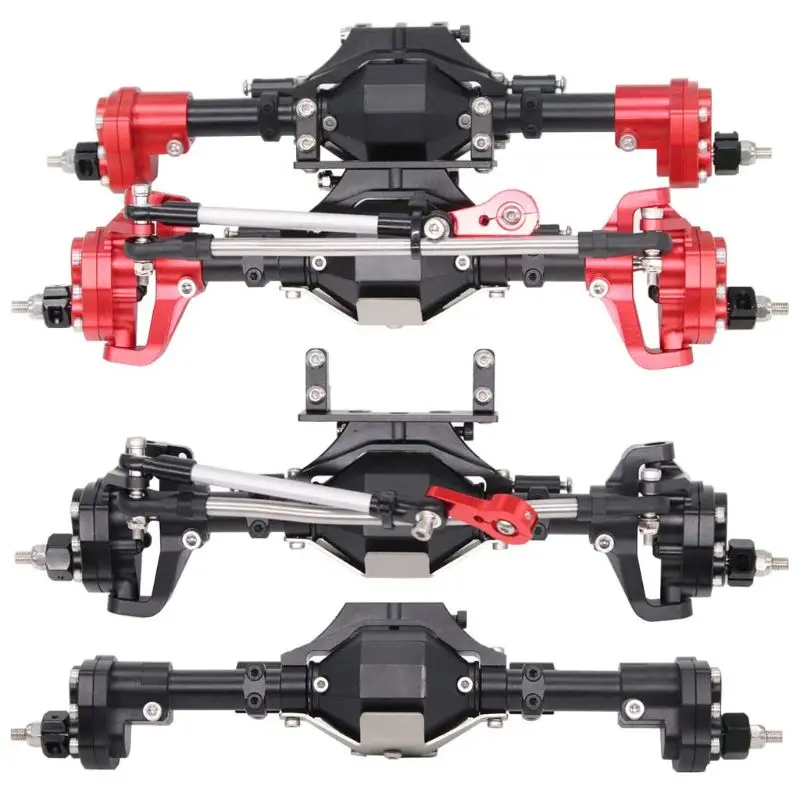 

SCX10 Aluminum CNC Anodized Full Front Rear Portal Axle for 1/10 RC Crawler Car Axial SCX10 II 90046 90047 Upgrade Parts