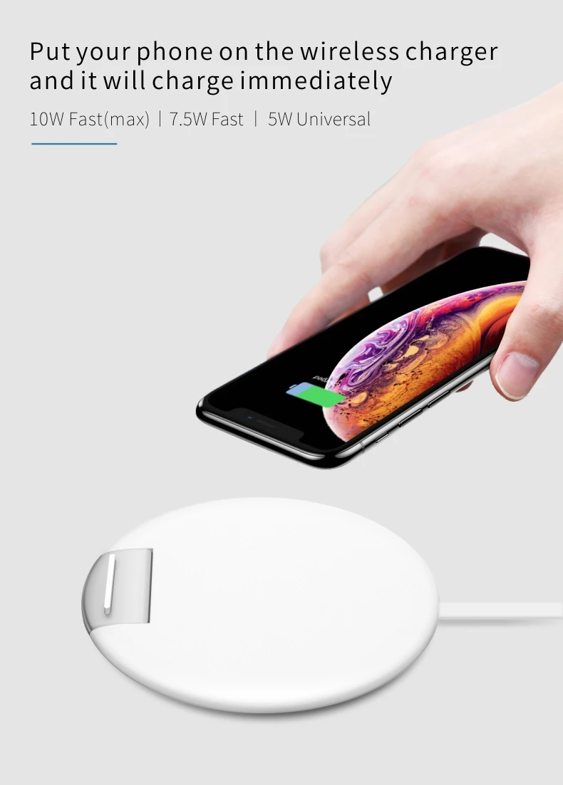 Для Nokia 8 Sirocco 9 PureView Qi быстрое зарядное устройство для iPhone XS Max XR X 8 Plus Беспроводная зарядная панель чехол Аксессуары для телефона