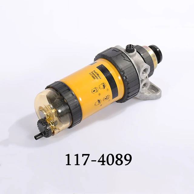 Conjunto de filtro de combustible con bomba de presión manual, separador de  agua y combustible, para CAT 307D, 312D/C, 320C, 320D, 117, 4089, 305 -  AliExpress