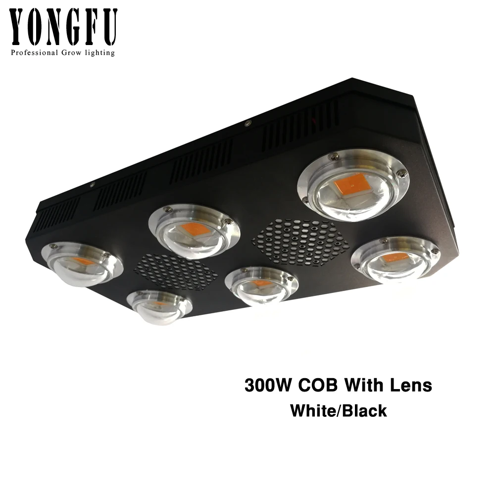 

High PAR With Lens COB LED grow light 300W X6-plus Full Spectrum 3500K UV growing lamp for indoor greenhouse hydroponic planting