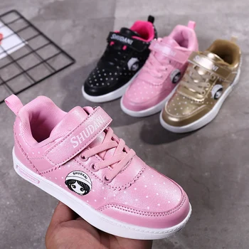 

Children Casual Shoes for Girls Sneaker New Soft Bottom Baby Toddler Flat Sneakers Kids Running Shoes Spring/Autumn Rubber
