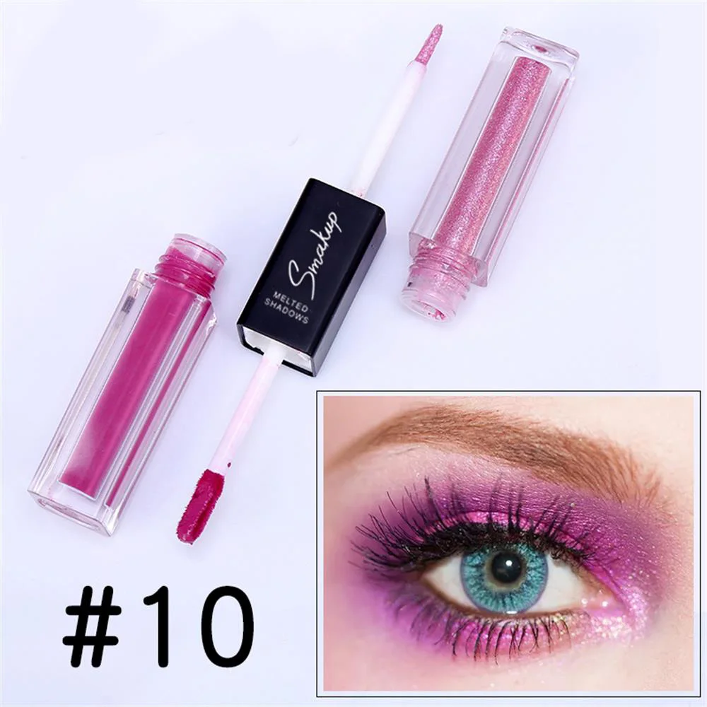 1PC Dual-Ended Waterproof Diamond Glitter Liquid Eyeshadow Women's Long Lasting Eye Makeup Beauty Cosmetic Eyeliner