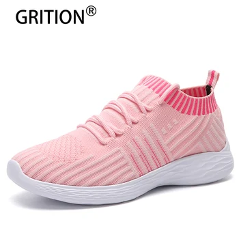 

GRITION Women Sneakers Running Shoes For Women Outdoor Breathable Trekking Shoes Summer Breathable Mesh Jogging Sneakers