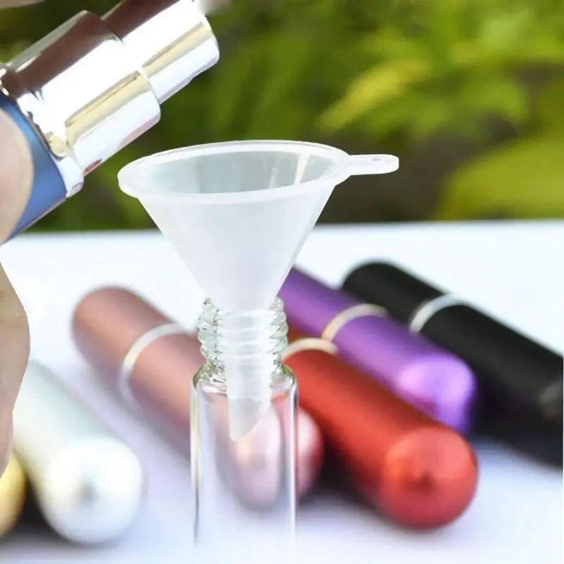 Set of 8 6pcs 6ml Portable Mini Refillable Perfume Scent Aftershave Atomizer Empty Spray Bottle with 2 Funnel Filler for Travel