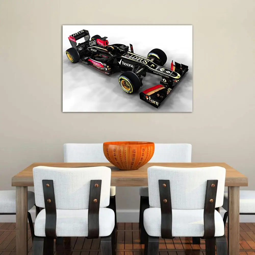 Formula1 Lotus Renault E21 гоночный автомобиль фото настенный художественный постер картина