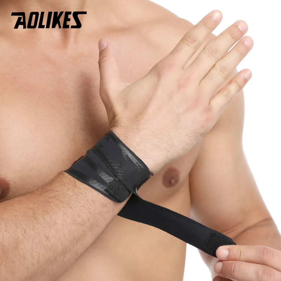 Sports Compression Wrist Brace Thin Breathable Adjustable Hand Wrap Support Wristband for Basketball Badminton 1PC